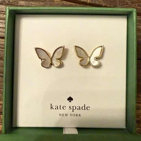Kate Spade “All A Flutter” Butterfly Earrings - Picture 2 of 5
